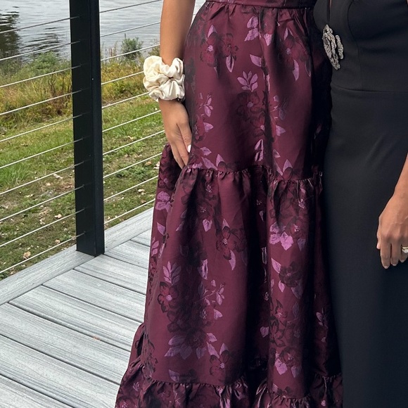 (NWOT) V. Chapman — The Lucetta Dress in Plum Baroque Floral - Picture 6 of 6